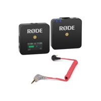 

Rode Microphones Wireless GO Compact Microphone System Includes Tansmitter and Receiver - With Rode SC7 3.5mm TRS to TRRS Patch Cable f/iPad/iphone/Smartphones