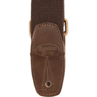 

Reunion Blues Merino Wool Guitar Strap with Full Grain Leather Tab, Brown