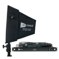 

RF Venue DISTRO4 RF and DC 4-Channel Antenna Distribution System with Cloth-Covered Diversity Fin Antenna and Cables Bundle