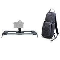 

Rhino ROV PRO Everyday 8" Motorized Slider for Smartphones and Small Cameras, Gunmetal Finish - With Rhino Backpack