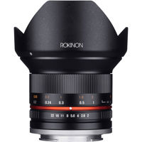 

Rokinon 12mm f/2.0 NCS CS Manual Focus Lens Sony E Mount Nex Series Mirrorless Cameras
