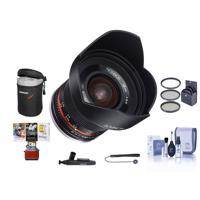 

Rokinon 12mm f/2.0 NCS CS Manual Focus Lens Sony E Mount Nex Series Mirrorless Cameras - Bundle With 67mm Filter Kit, Lens Case, Cleaning Kit, Capleash II, Lens Cleaner, Mac Software Package