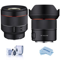 

Rokinon 14mm F2.8 Full Frame Super Wide Angle, Auto Focus Lens with Rokinon 85mm f/1.4 Auto Focus Lens for Canon EOS RF, Cleaning Kit, Cloth