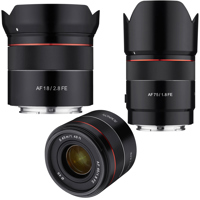 

Rokinon 3 Lens Bundle for Sony E-Mount with 18mm, 45mm, 75mm Lenses