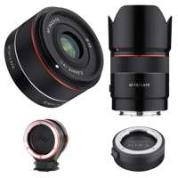 

Rokinon 2 Lens Bundle for Sony E-Mount with 24mm, 75mm Lenses & Lens Station