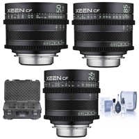 

Rokinon Xeen Lens Kit With 24mm T1.5 CF Pro Cine Lens / Rokinon Xeen 50mm T1.5 CF Pro Cine Lens / Rokinon Xeen 85mm T1.5 CF Pro Cine Lens, for PL-Mount, Rokinon 6 Lens Carry-On Case, Cleaning Kit