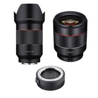 

Rokinon 35mm f/1.4 Auto Focus Lens for Sony E-mount Nex Series Cameras - With Rokinon Auto Focus 50mm f/1.4-16 FE Lens for Sony E-Mount, Rokinon Lens station for Sony E