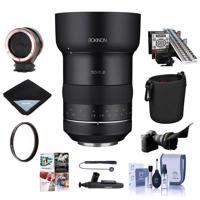 

Rokinon SP 50mm F1.2, Manual Focus Lens for Canon EF - Bundle With 86mm UV Filter, LensAlign MkII Focus Calibration System, Peak Lens Changing Kit Adapter, Lens Wrap, Flex Lens Shade, Lens Pouch, And more