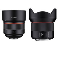 

Rokinon 14mm F2.8 Wide Angle, Full Frame Auto Focus Lens for Nikon F-Mount with 85mm f/1.4 Auto Focus Lens for Nikon F-Mount