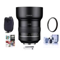

Rokinon SP 85mm F1.2 High Speed Lens for Canon EF Mount - Bundle With 86mm UV Filter, Lens Pouch, Cleaning Kit, Capleash II, Pc Software Package