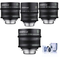 

Rokinon Xeen CF 24mm, 35mm, 50mm, 85mm T1.5 Pro Cine 4 Lens Bundle for PL-Mount, Cleaning Kit