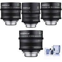 

Rokinon Xeen CF 24mm, 35mm, 50mm, 85mm T1.5 Pro Cine 4 Lens Bundle for Sony E-Mount, Cleaning Kit