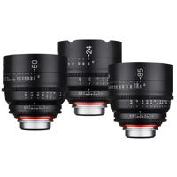 

Rokinon Xeen 3 Lens Bundle Consists of Xeen 24mm T1.5 Cine Lens, Xeen 50 T1.5 Cine Lens, Xeen 85 T1.5 Cine Lens for PL Mount