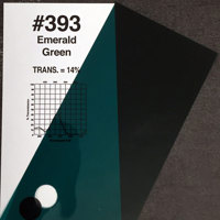 

Rosco Roscolux #393 Color Effects Lighting Filter, 20x24" Sheet, Emerald Green