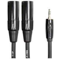 

Roland Black Series 10' Balanced Interconnect Cable, 1/8" TRS to 2x XLR Male Connector