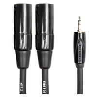 

Roland Black Series 15' Balanced Interconnect Cable, 1/8" TRS to 2x XLR Male Connector