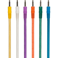 

Roland Interconnect Cable 3.5mm to 3.5mm Mono Male, 6" to 24", Woven Assorted Colors, 12-Pack