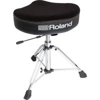 

Roland Saddle Drum Throne with Soft Plush Seat Top and Hydraulic Height Adjustment