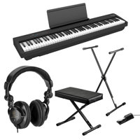 

Roland FP-30X 88 Keys SuperNATURAL Portable Digital Piano, Black Bundle with H&A Studio Monitor Headphones, Keyboard Stand, Bench and Sustain Pedal