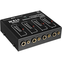 

Rolls HA43 4 Output Stereo Headphone Amplifier, 4 Output Level Controls, 4 Stereo Headphone Distribution Amplifier
