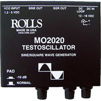 

Rolls MO2020 Testoscillator, Generates Sine and Square Waves at Variable Frequency Range from 20Hz to 24kHz