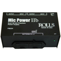 

Rolls PB224 2 Channel Portable Battery Operated Phantom Power Adapter