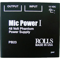 

Rolls PB23 Single Channel Phantom Power Adapter with 12V and 48V Switch