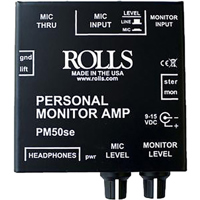 

Rolls PM50S Personal Monitor Amplifier with 90dB Signal to Noise Ratio, 20Hz - 20kHz Bandwidth