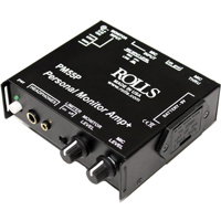 

Rolls PM55P Personal Monitor Amplifier with Limiter, 50-20kHz Bandwidth, 600 Ohms Mic/22k Ohms Monitor Input Impedance, 10 Ohms Impedance