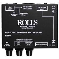 

Rolls PM60 Personal Headphone Monitor with Mic Preamp