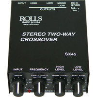 

Rolls SX45 Stereo Two Way Crossover with Mono Sub Output
