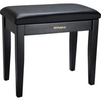 

Roland Piano Bench with Cushioned Vinyl Seat and Storage Compartment, Satin Black