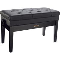 

Roland RPB-D500 Duet Size Piano Bench with Vinyl Seat and Music Compartment, 19.29-23.23" Adjustable-height, Polished Ebony