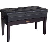 

Roland RPB-D500 Duet Piano Bench with Storage Compartment, Adjustable Height (9.29" - 23.23"), Vinyl Seat, Rosewood