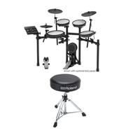 

Roland TD-17KV V-Drums Electronic Drum Set with Custom Black Stand and Roland Round Drum Throne
