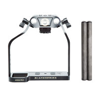 

Redrock Micro DSLR ultraCage Gimbal Kit, DSLR ultraCage, Universal Hot Shoe Top-Mount, Anti-Rotation Locator Pins, Pair of 6" Carbon Fiber Rods