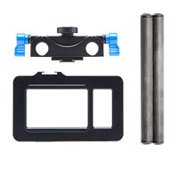 

Redrock Micro Gimbal Kit for Blackmagic Pocket Camera, Includes retroFlex Cage, Pair of 6" Carbon Fiber Rods, Gimbal Rail Clamp