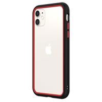 

RhinoShield CrashGuard NX Modular Bumper Case for iPhone 11/XR, Black Frame + Red Rim/Button