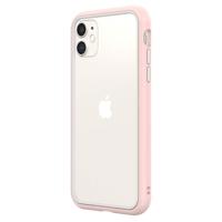 

RhinoShield CrashGuard NX Modular Bumper Case for iPhone 11/XR, Blush Pink Frame + White Rim/Button
