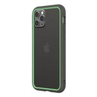 

RhinoShield CrashGuard NX Modular Bumper Case for iPhone 11/XR, Graphite Frame + Fern Green Rim/Button