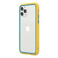

RhinoShield CrashGuard NX Modular Bumper Case for iPhone 11 Pro, Yellow Frame + Azure Blue Rim/Button