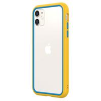 

RhinoShield CrashGuard NX Modular Bumper Case for iPhone 11/XR, Yellow Frame + Azure Blue Rim/Button