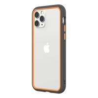 

RhinoShield CrashGuard NX Modular Bumper Case for iPhone 11 Pro, Graphite Frame + Orange Rim/Button