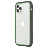 

RhinoShield CrashGuard NX Modular Bumper Case for iPhone 11 Pro, Graphite Frame + Fern Green Rim/Button