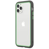 

RhinoShield CrashGuard NX Modular Bumper Case for iPhone 11 Pro Max, Graphite Frame + Fern Green Rim/Button