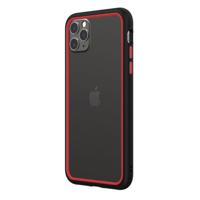 

RhinoShield CrashGuard NX Modular Bumper Case for iPhone 11 Pro Max, Black Frame + Red Rim/Button