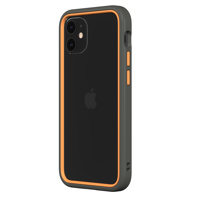 

RhinoShield CrashGuard NX Modular Bumper Case with Graphite Frame + Orange Rim & 3x Buttons for Apple iPhone 12 Mini