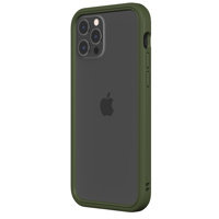 

RhinoShield CrashGuard NX Modular Bumper Case with Camo Green Frame + Rim & 3x Buttons for Apple iPhone 12/12 Pro