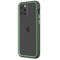 

RhinoShield CrashGuard NX Modular Bumper Case with Graphite Frame + Fern Green Rim & 3x Buttons for Apple iPhone 12/12 Pro