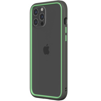 

RhinoShield CrashGuard NX Modular Bumper Case with Graphite Frame + Fern Green Rim & 3x Buttons for Apple iPhone 12 Pro Max